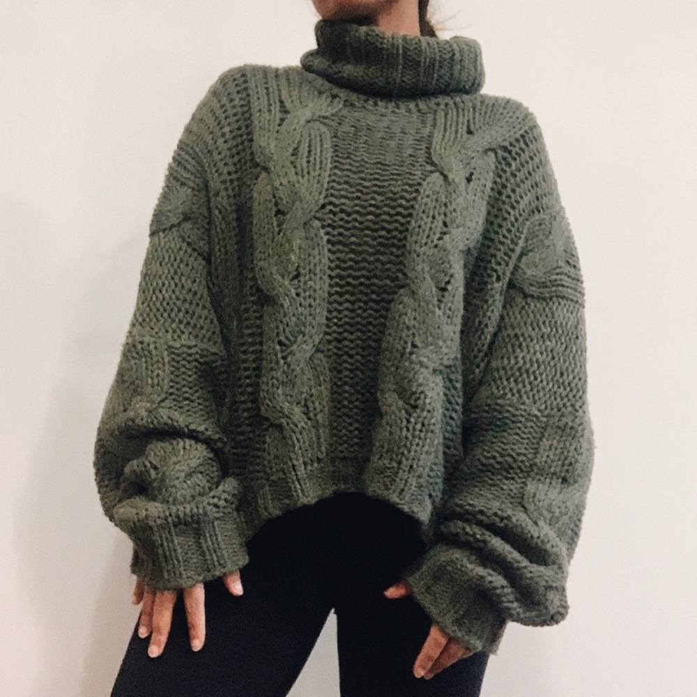 Anthropology Oversized Turtleneck